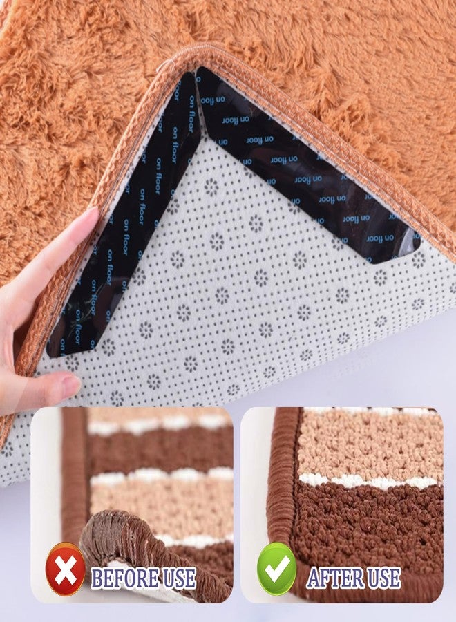 Siutaga 16 Pieces Gripper for Rug Non Slip Rug Pads for Hardwood Floors Reusable Rug Anti Slip Grips for Area Rugs to Keep Rug in Place - Image 3